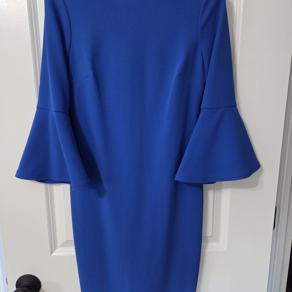 Calvin Klein Royal Blue Long Sleeve Dress